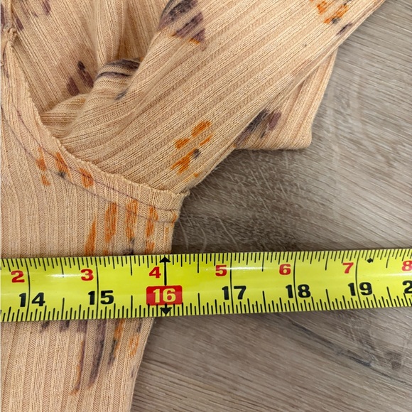 Free People Layer Me Henley in Peach Partial - Picture 7 of 7